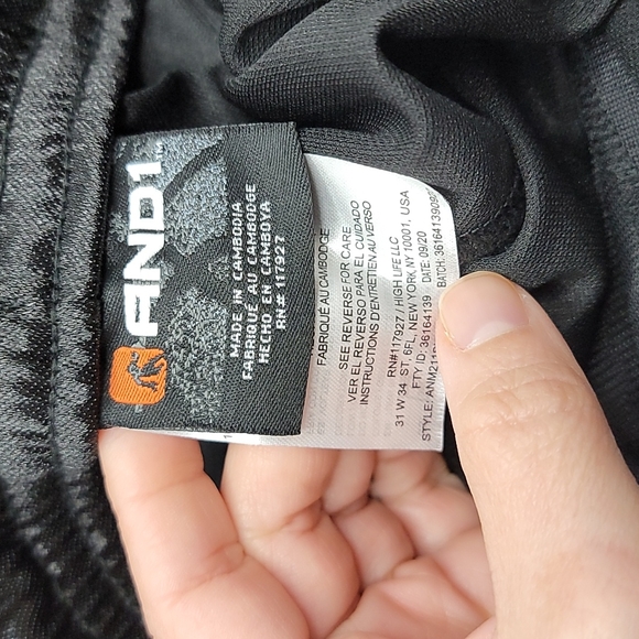 And1 | basketball shorts | red + black Men's XL | NWT - Picture 4 of 4